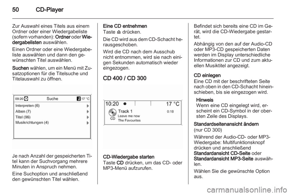 OPEL MERIVA 2013  Infotainment-Handbuch (in German) 