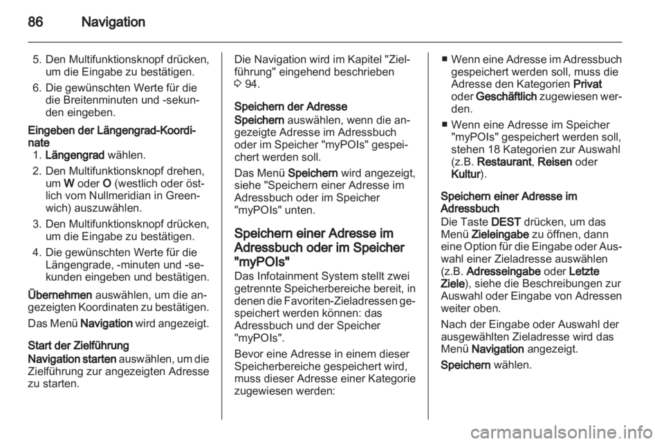 OPEL MERIVA 2013  Infotainment-Handbuch (in German) 