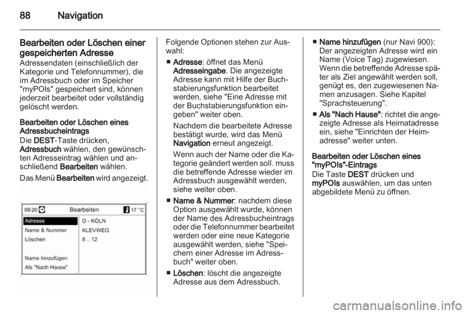 OPEL MERIVA 2013  Infotainment-Handbuch (in German) 