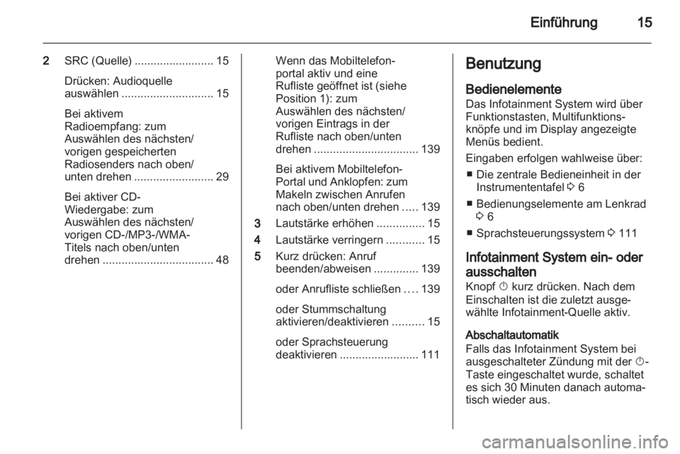 OPEL MERIVA 2013.5  Infotainment-Handbuch (in German) 