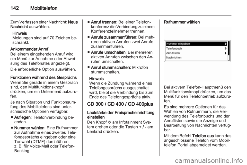 OPEL MERIVA 2013.5  Infotainment-Handbuch (in German) 