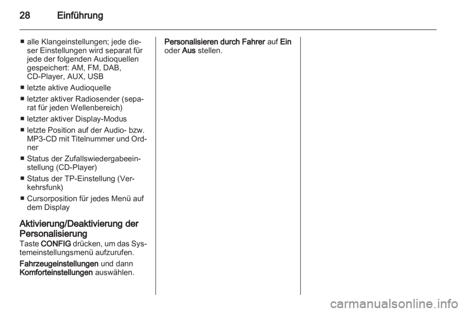 OPEL MERIVA 2013.5  Infotainment-Handbuch (in German) 