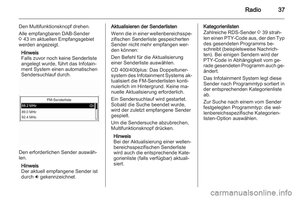OPEL MERIVA 2013.5  Infotainment-Handbuch (in German) 