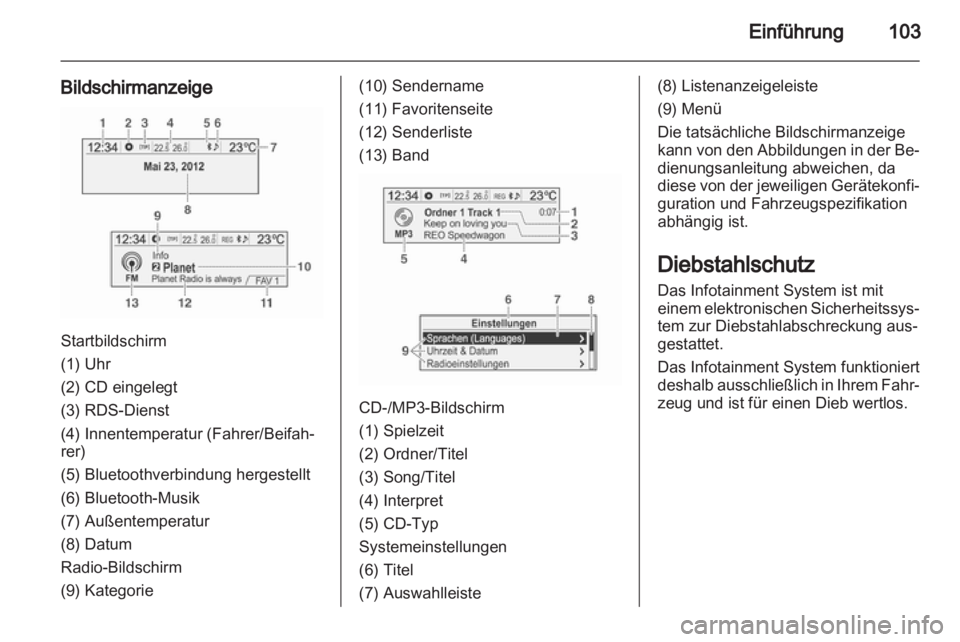 OPEL MOKKA 2013  Infotainment-Handbuch (in German) 