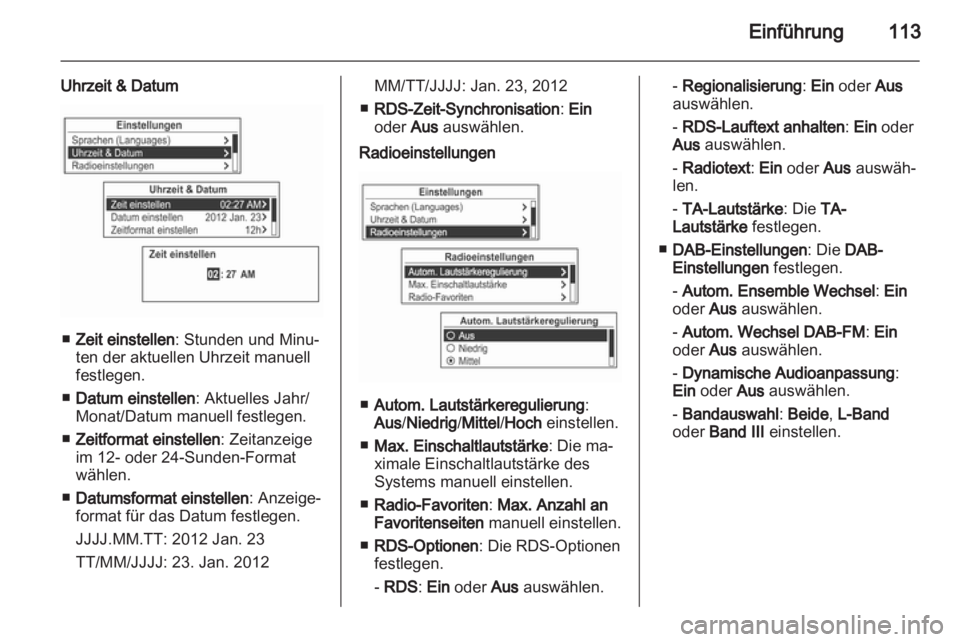 OPEL MOKKA 2013  Infotainment-Handbuch (in German) 