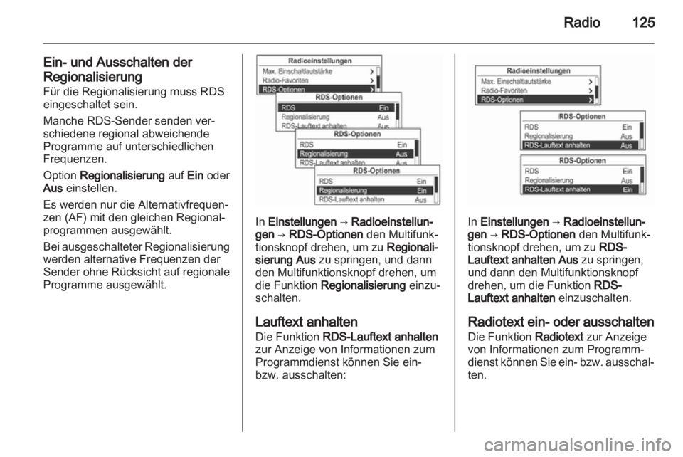 OPEL MOKKA 2013  Infotainment-Handbuch (in German) 