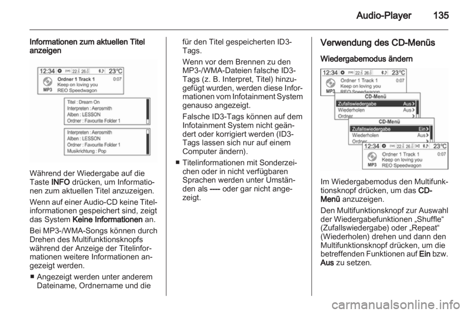 OPEL MOKKA 2013  Infotainment-Handbuch (in German) 