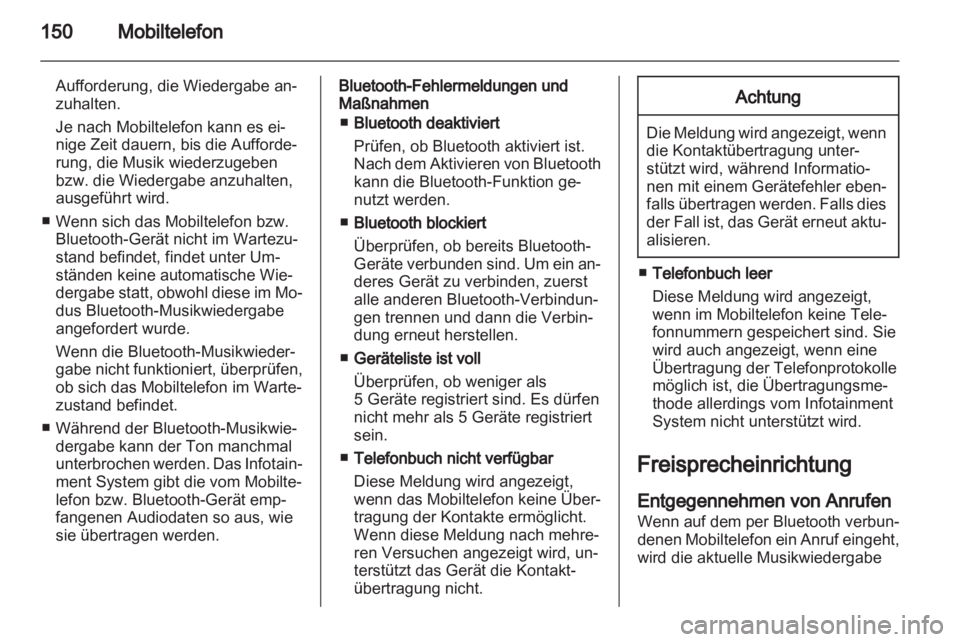 OPEL MOKKA 2013  Infotainment-Handbuch (in German) 