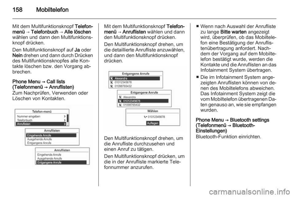OPEL MOKKA 2013  Infotainment-Handbuch (in German) 