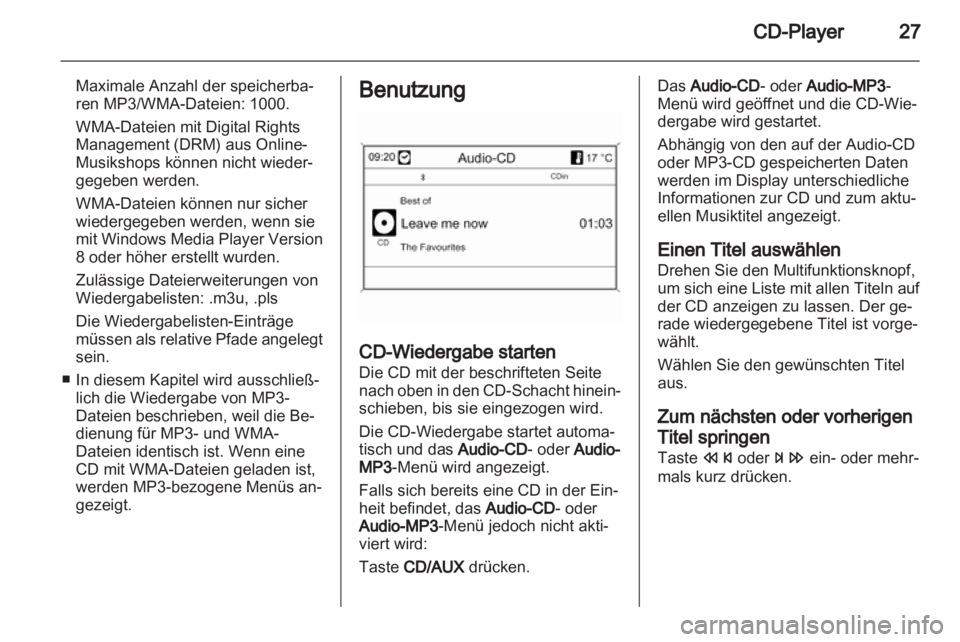 OPEL MOKKA 2013  Infotainment-Handbuch (in German) 