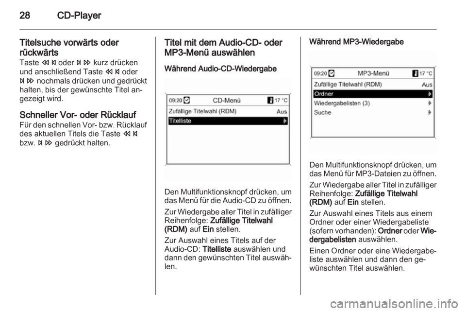 OPEL MOKKA 2013  Infotainment-Handbuch (in German) 