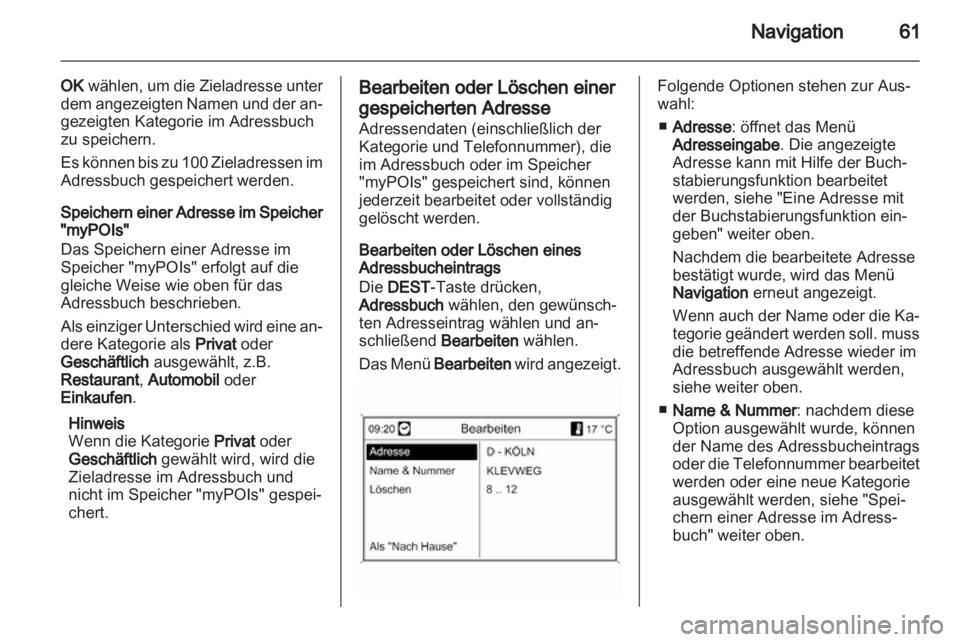 OPEL MOKKA 2013  Infotainment-Handbuch (in German) 