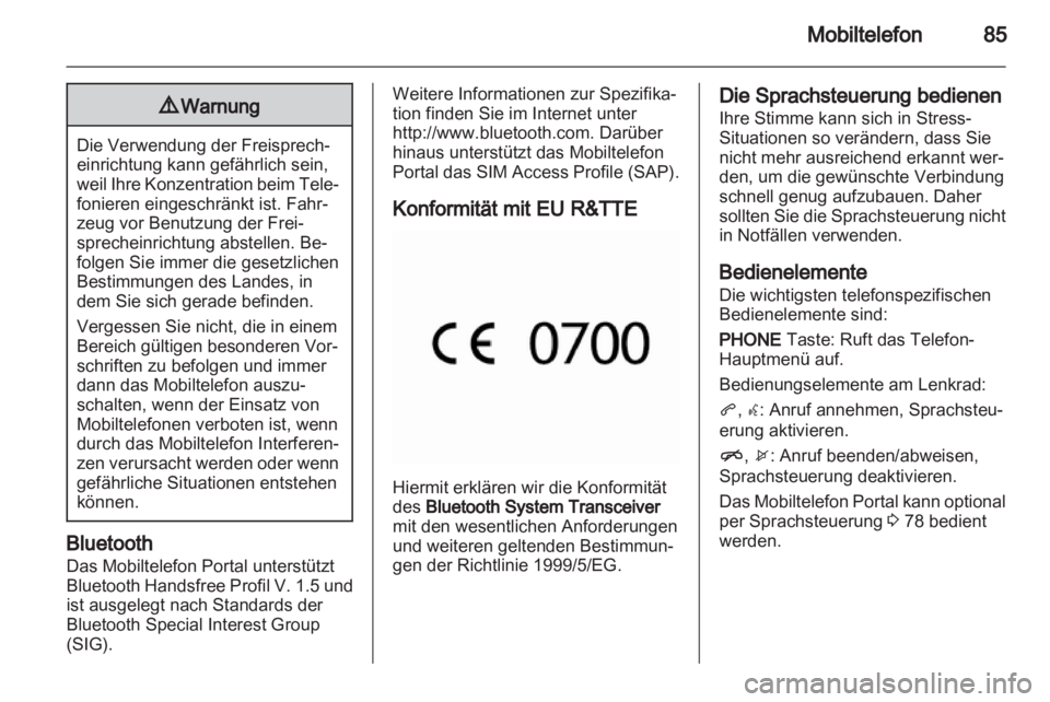 OPEL MOKKA 2013  Infotainment-Handbuch (in German) 