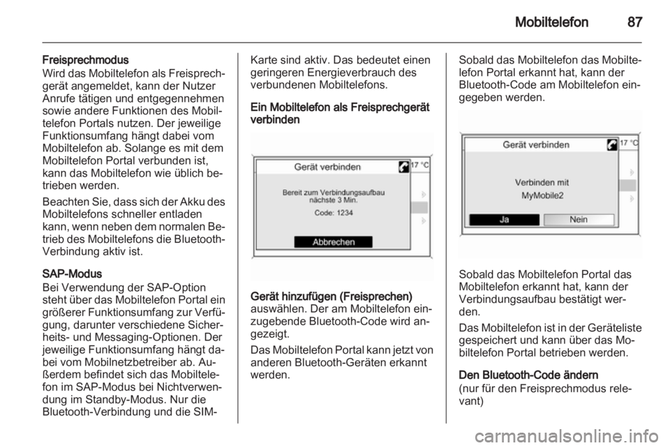 OPEL MOKKA 2013  Infotainment-Handbuch (in German) 