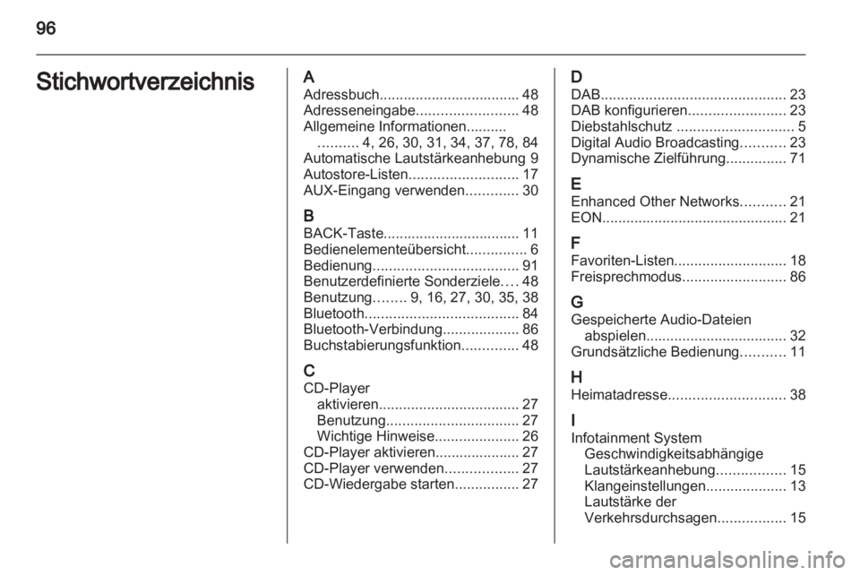 OPEL MOKKA 2013  Infotainment-Handbuch (in German) 
