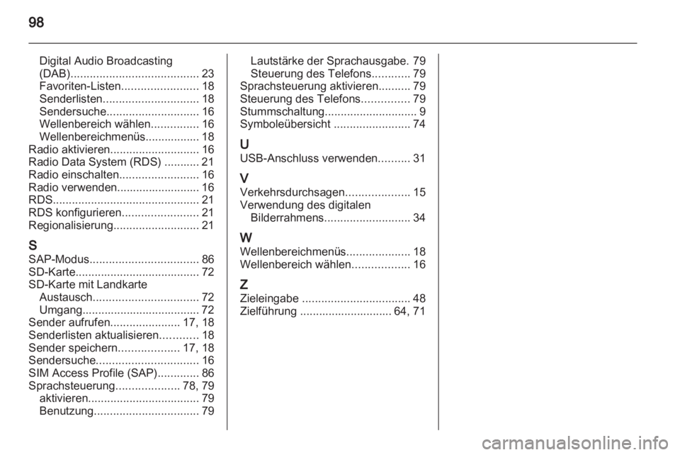 OPEL MOKKA 2013  Infotainment-Handbuch (in German) 