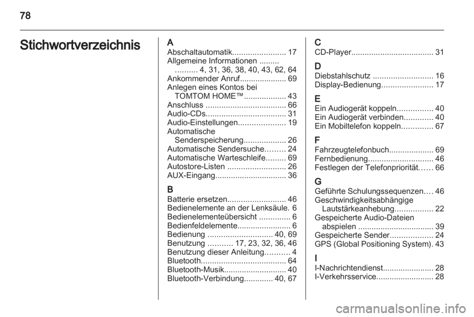 OPEL MOVANO_B 2012  Infotainment-Handbuch (in German) 