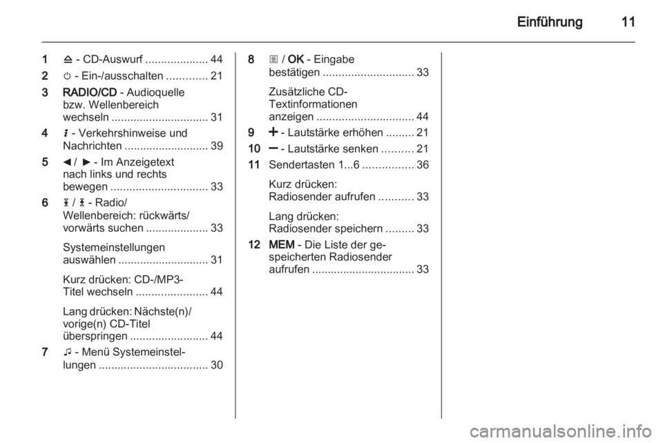 OPEL MOVANO_B 2012.5  Infotainment-Handbuch (in German) 
