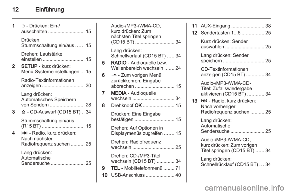 OPEL VIVARO 2013  Infotainment-Handbuch (in German) 