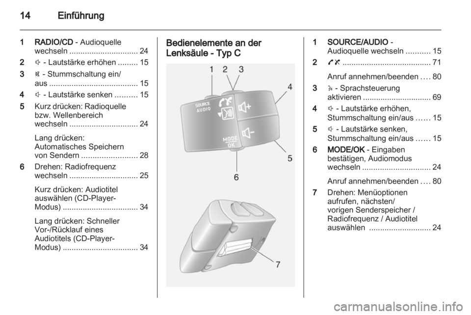 OPEL VIVARO 2013  Infotainment-Handbuch (in German) 