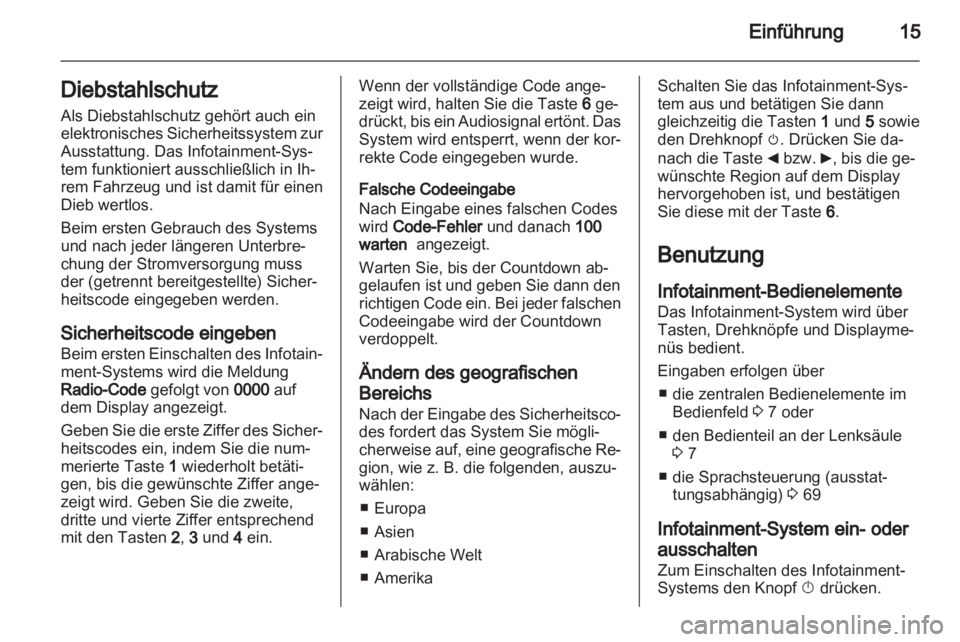 OPEL VIVARO 2013  Infotainment-Handbuch (in German) 