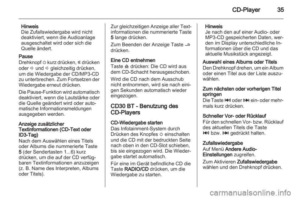 OPEL VIVARO 2013  Infotainment-Handbuch (in German) 
