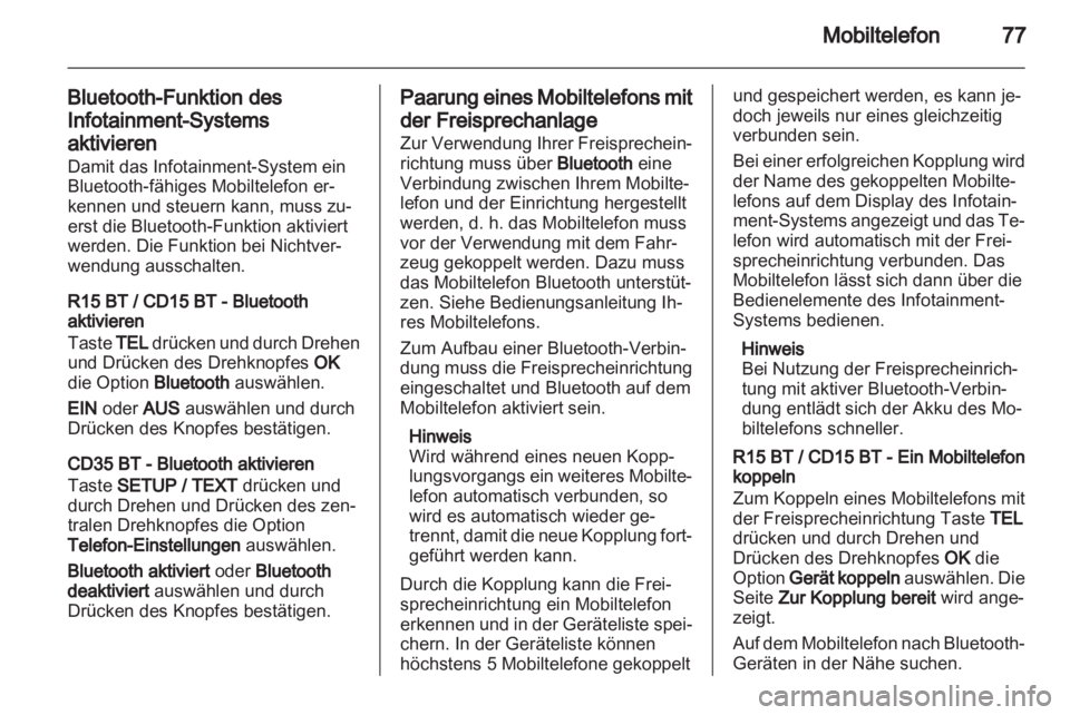 OPEL VIVARO 2013  Infotainment-Handbuch (in German) 