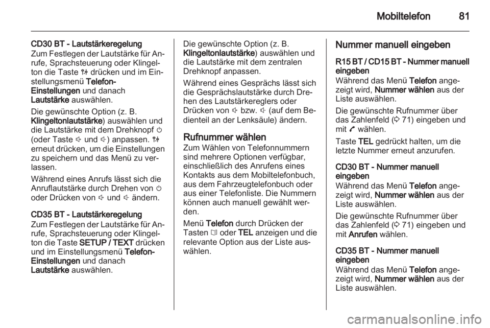 OPEL VIVARO 2013  Infotainment-Handbuch (in German) 