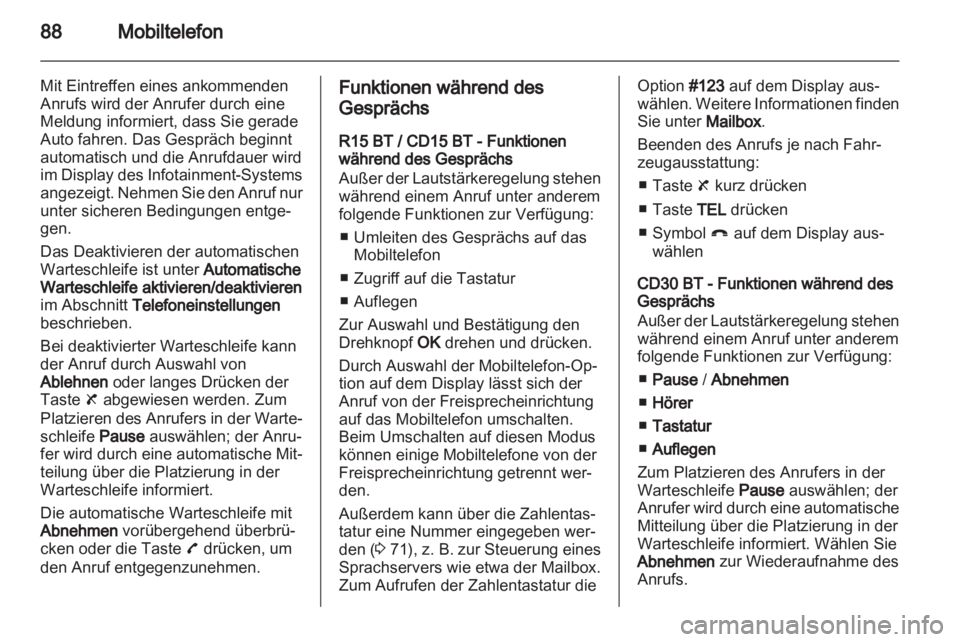 OPEL VIVARO 2013  Infotainment-Handbuch (in German) 