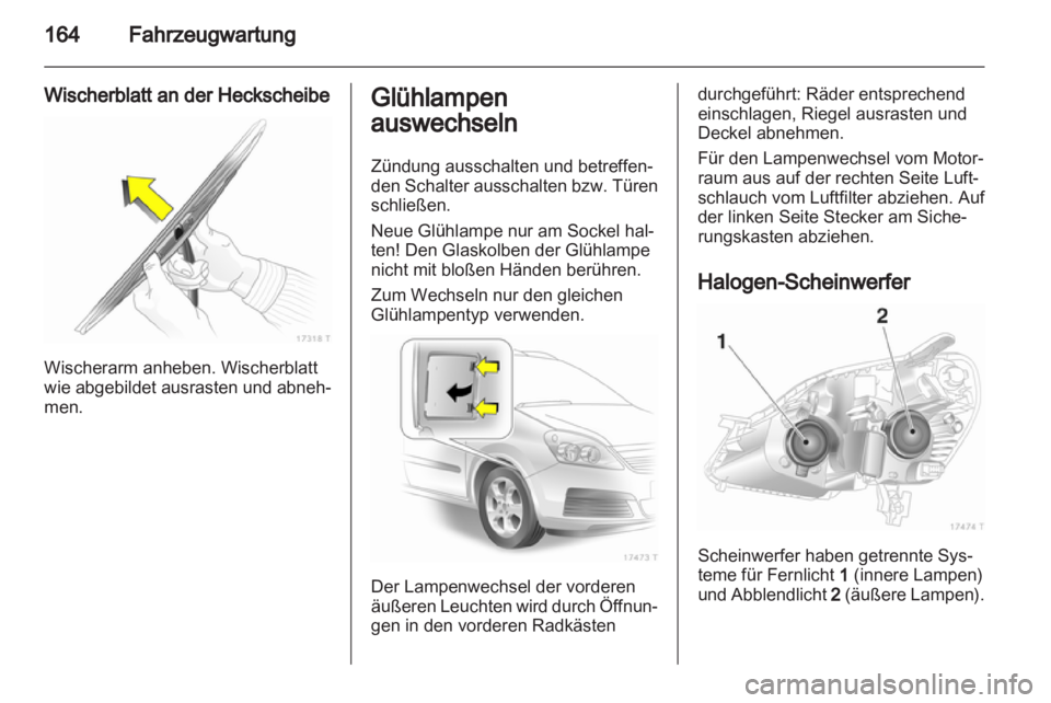 OPEL ZAFIRA 2010.5  Betriebsanleitung (in German) 