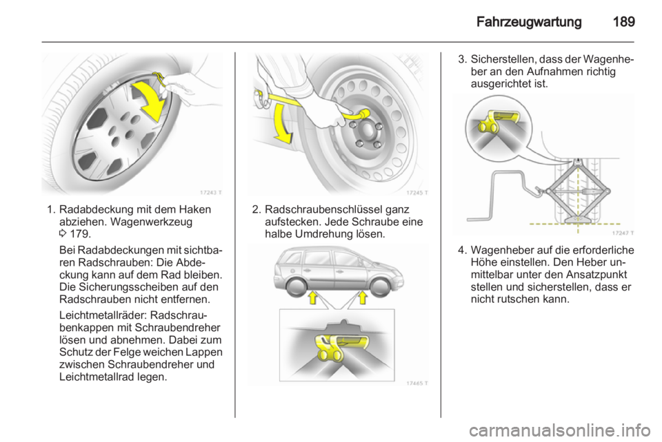 OPEL ZAFIRA 2011.5  Betriebsanleitung (in German) 