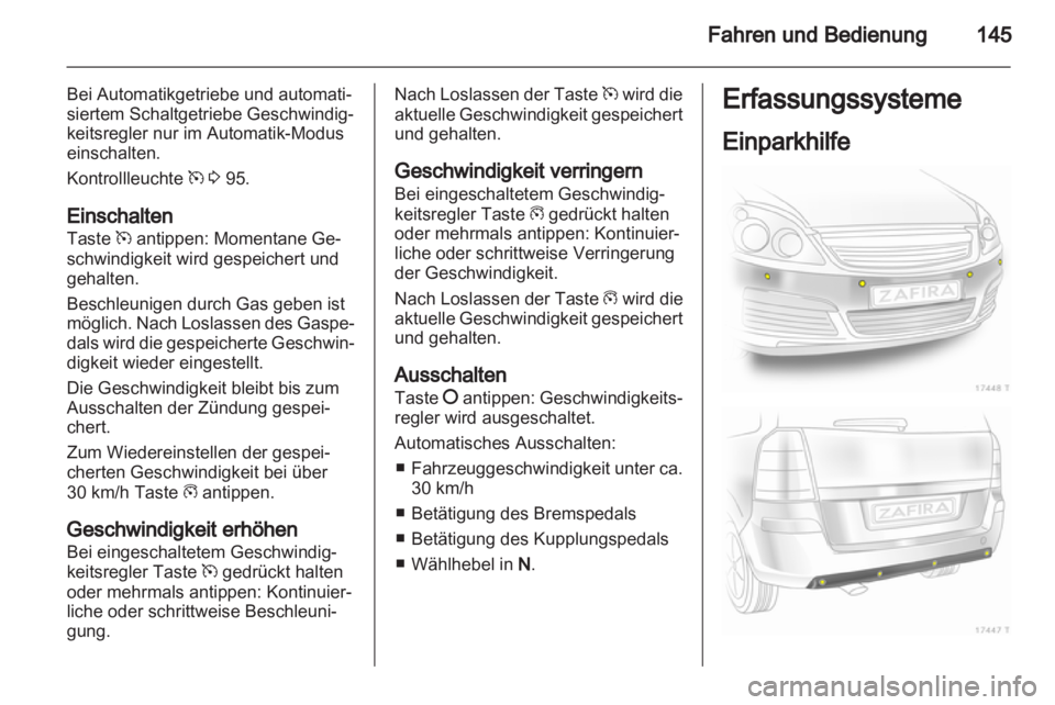OPEL ZAFIRA 2012  Betriebsanleitung (in German) 