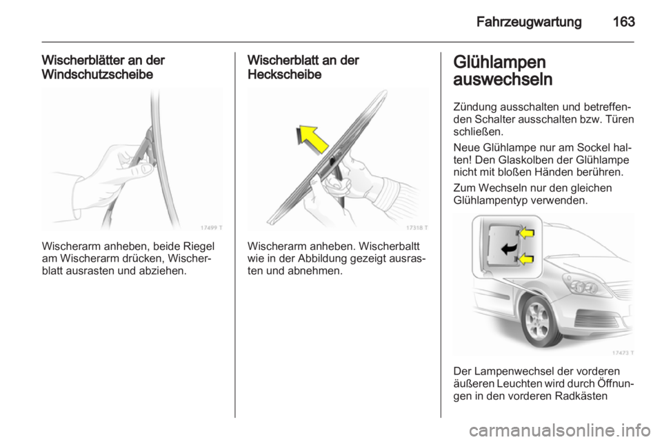 OPEL ZAFIRA 2013  Betriebsanleitung (in German) 