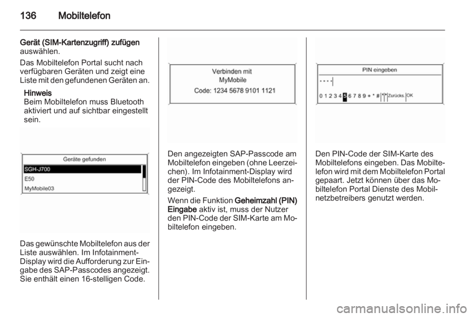 OPEL ZAFIRA C 2013  Infotainment-Handbuch (in German) 