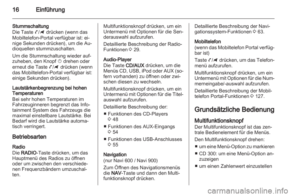 OPEL ZAFIRA C 2013  Infotainment-Handbuch (in German) 
