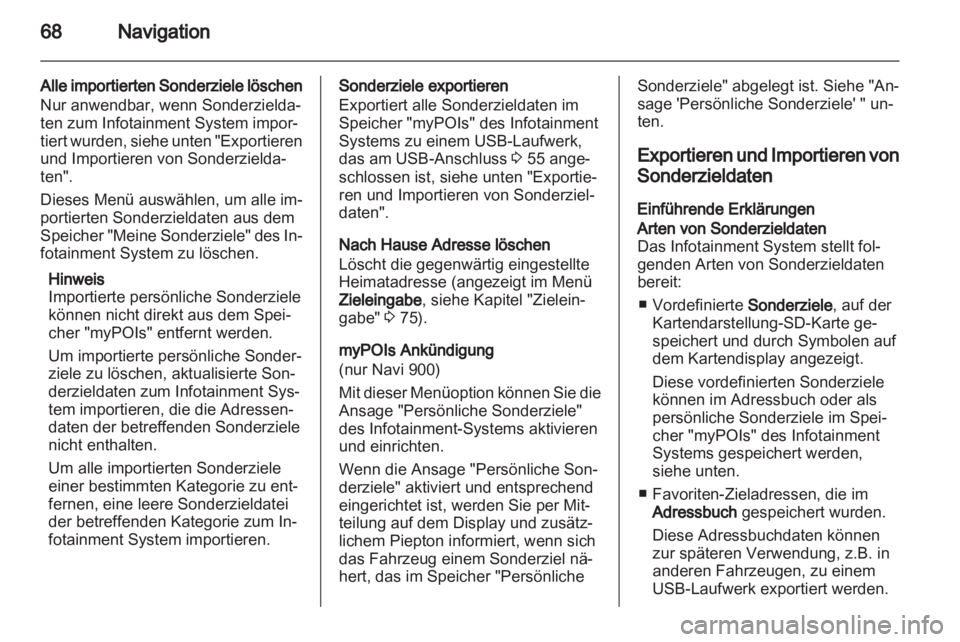OPEL ZAFIRA C 2013  Infotainment-Handbuch (in German) 