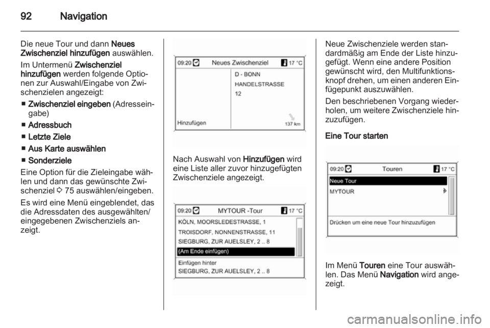 OPEL ZAFIRA C 2013  Infotainment-Handbuch (in German) 