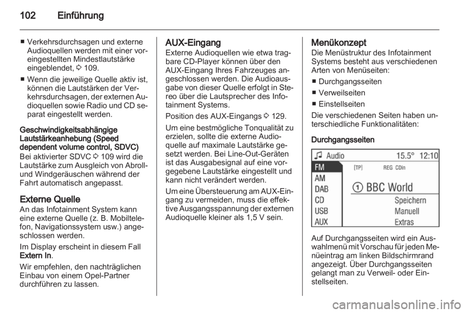 OPEL ZAFIRA B 2014  Infotainment-Handbuch (in German) 