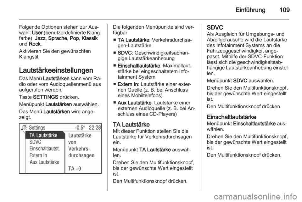 OPEL ZAFIRA B 2014  Infotainment-Handbuch (in German) 