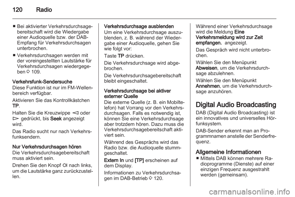 OPEL ZAFIRA B 2014  Infotainment-Handbuch (in German) 