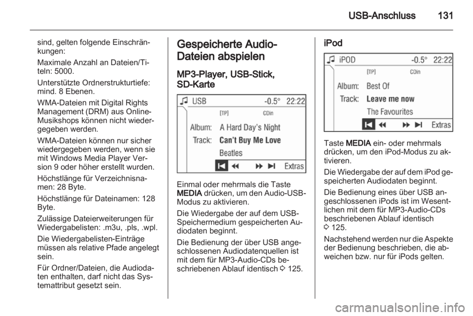 OPEL ZAFIRA B 2014  Infotainment-Handbuch (in German) 