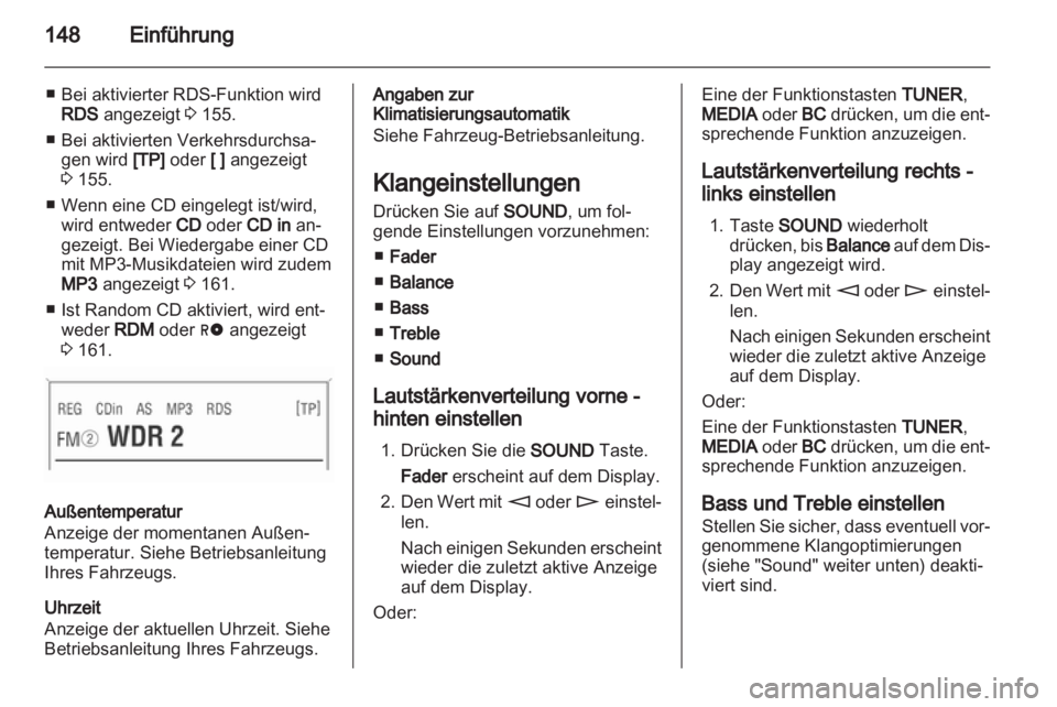 OPEL ZAFIRA B 2014  Infotainment-Handbuch (in German) 