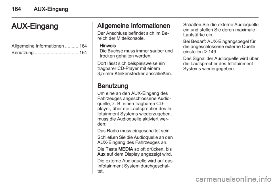 OPEL ZAFIRA B 2014  Infotainment-Handbuch (in German) 