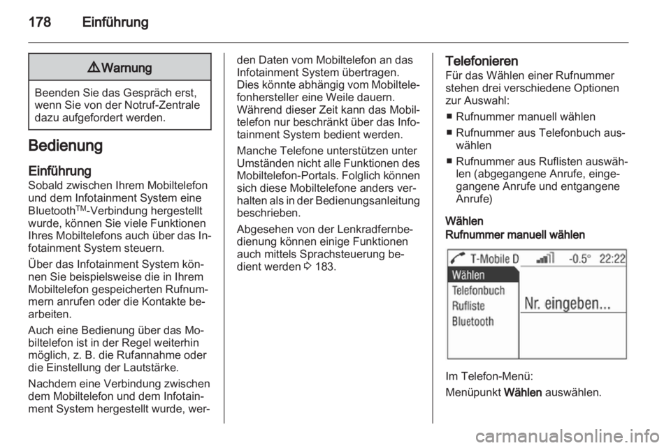 OPEL ZAFIRA B 2014  Infotainment-Handbuch (in German) 