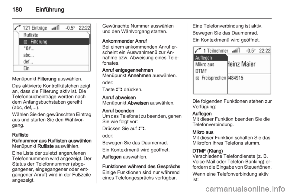 OPEL ZAFIRA B 2014  Infotainment-Handbuch (in German) 