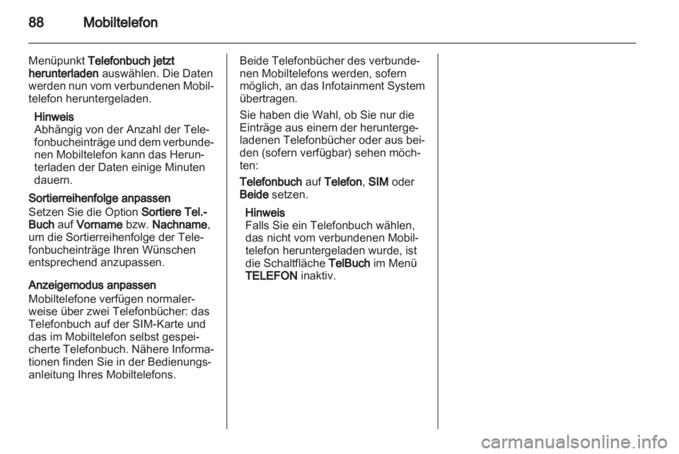 OPEL ZAFIRA B 2014  Infotainment-Handbuch (in German) 