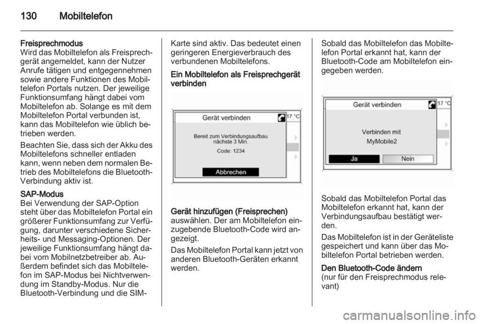 OPEL ZAFIRA C 2013.5  Infotainment-Handbuch (in German) 