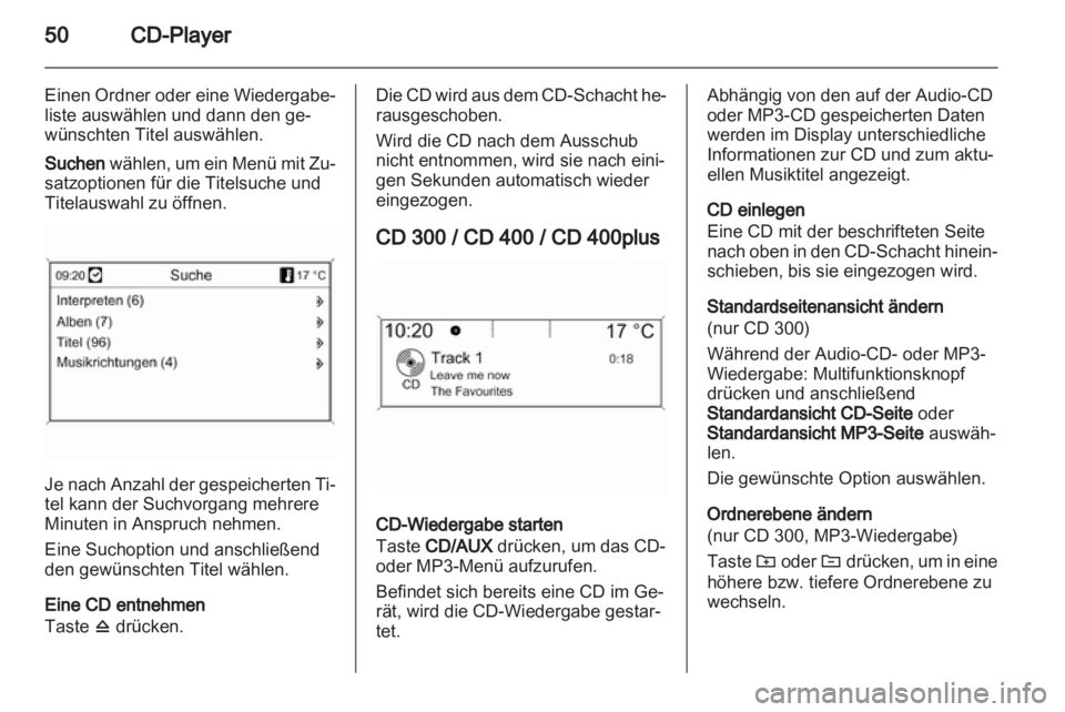 OPEL ZAFIRA C 2013.5  Infotainment-Handbuch (in German) 
