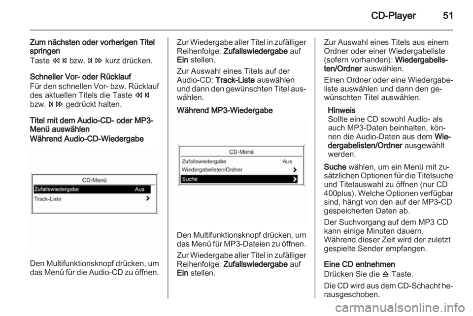 OPEL ZAFIRA C 2013.5  Infotainment-Handbuch (in German) 
