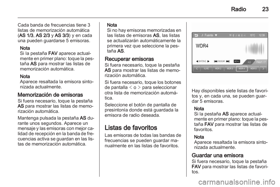 OPEL ADAM 2013.5  Manual de infoentretenimiento (in Spanish) 